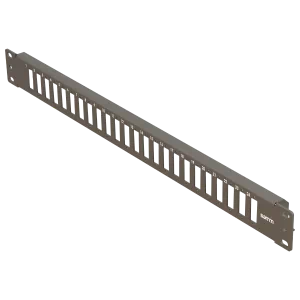 Samm Teknoloji - 19” 1U, FP5 24 Dubleks, Fiber Adaptörler için Ön Panel, Boş, Siyah