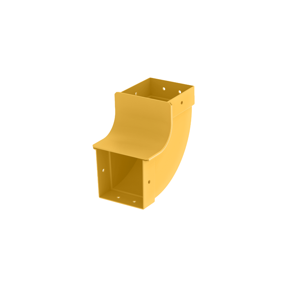 Samm Teknoloji - Kanalet | İçten Kapaklı Çıkış Dirseği 100mm